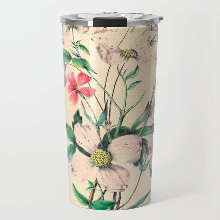  Wildflowers by Clarissa Munger Badger, 1859 (benefitting The Nature Conservancy) Travel Mug Gallery Image 1