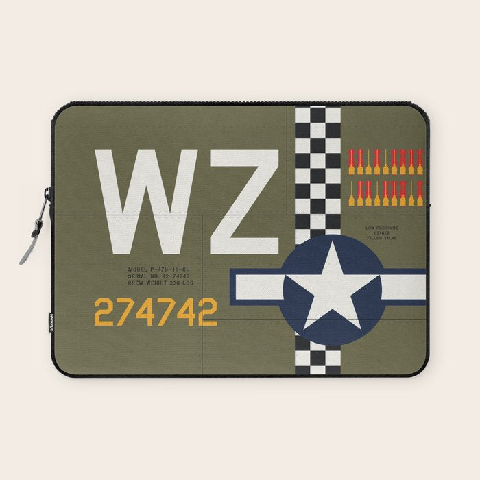 Aircraft Markings - USA P-47 Laptop Sleeve Gallery Image 1