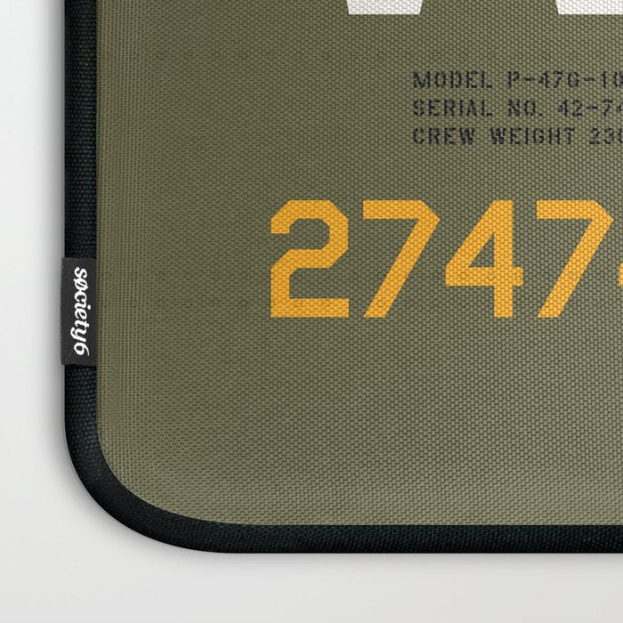 Aircraft Markings - USA P-47 Laptop Sleeve Gallery Image 3