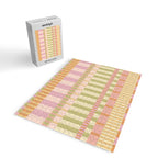 Midcentury Modern Blocks of Stripes neutral pastels pattern Jigsaw Puzzle Gallery Image 2