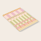 Midcentury Modern Blocks of Stripes neutral pastels pattern Notebook Gallery Image 2