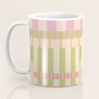 Midcentury Modern Blocks of Stripes neutral pastels pattern Coffee Mug Gallery Image 3