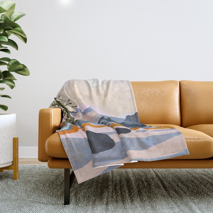 valley moon Throw Blanket Gallery Image 1