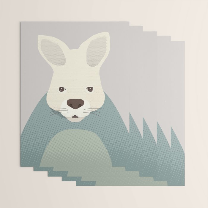 Whimsy Kangaroo, Animal Portrait Wrapping Paper Gallery Image 3