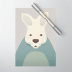 Whimsy Kangaroo, Animal Portrait Wrapping Paper Gallery Image 1