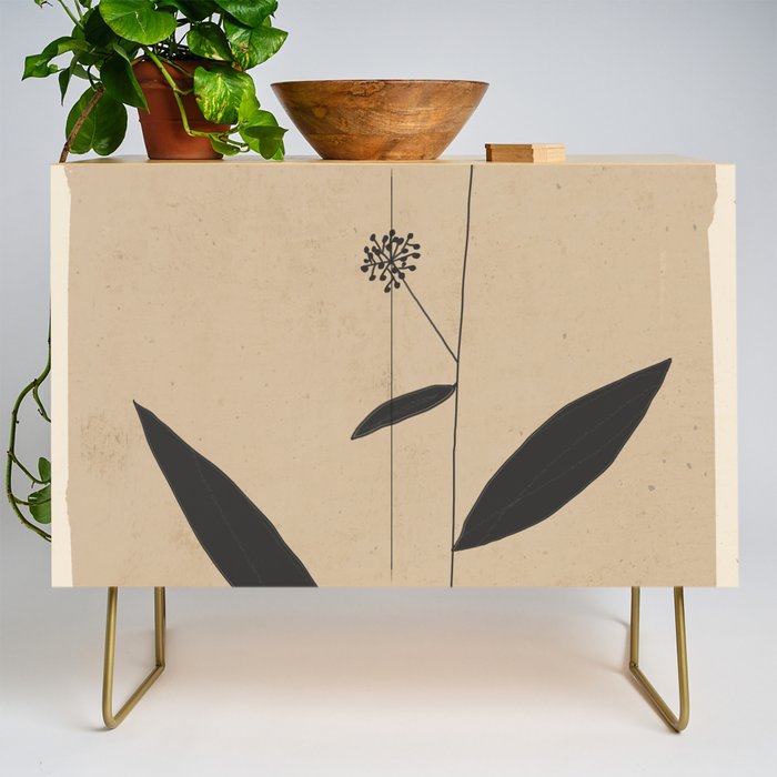 Abstract Art /Minimal Plant 8 Credenza Gallery Image 1