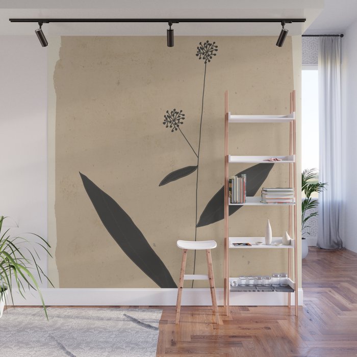 Abstract Art /Minimal Plant 8 Wall Mural Gallery Image 1
