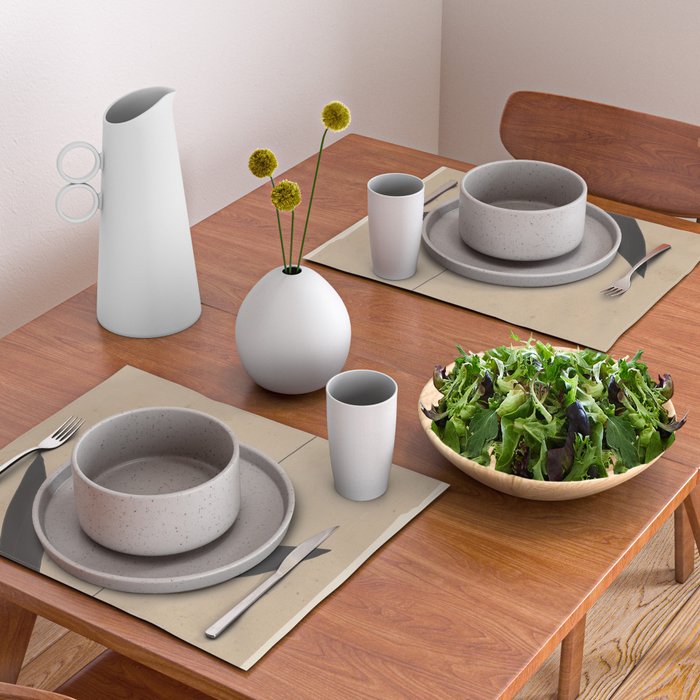 Abstract Art /Minimal Plant 8 Placemat Gallery Image 2