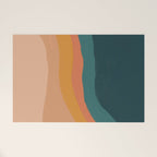 Waves On Sunset Hill | Waves Texture Design Welcome Mat Gallery Image 1