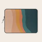 Waves On Sunset Hill | Waves Texture Design Laptop Sleeve Gallery Image 1