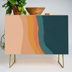 Waves On Sunset Hill | Waves Texture Design Credenza Gallery Image 1