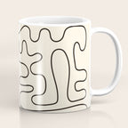 Abstract Lines 2 black and white Coffee Mug Gallery Image 1
