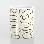 Abstract Lines 2 black and white Coffee Mug Gallery Image 4