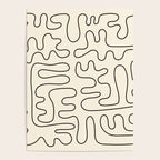 Abstract Lines 2 black and white Poster Gallery Image 4