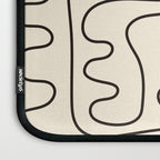 Abstract Lines 2 black and white Laptop Sleeve Gallery Image 3