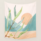 Setting Sun over the Sea 1 Wall Tapestry Gallery Image 4