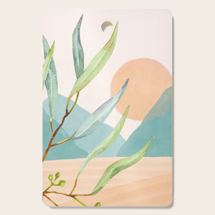 Setting Sun over the Sea 1 Cutting Board Gallery Image 1