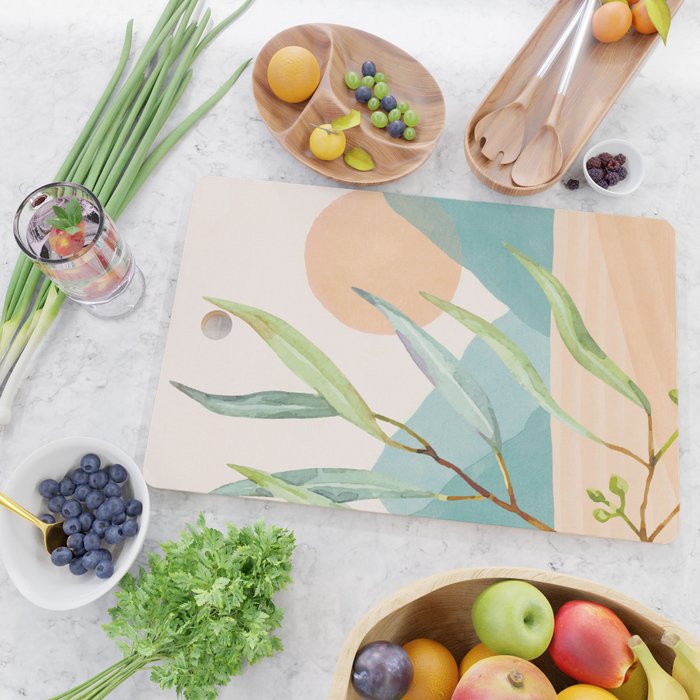 Setting Sun over the Sea 1 Cutting Board Gallery Image 2