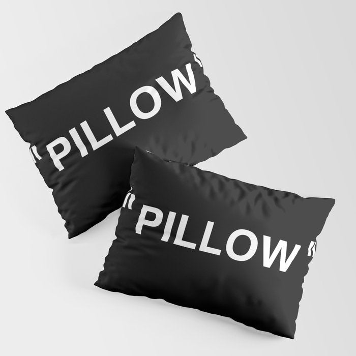 " Art " (Negative) Pillow Sham Gallery Image 1