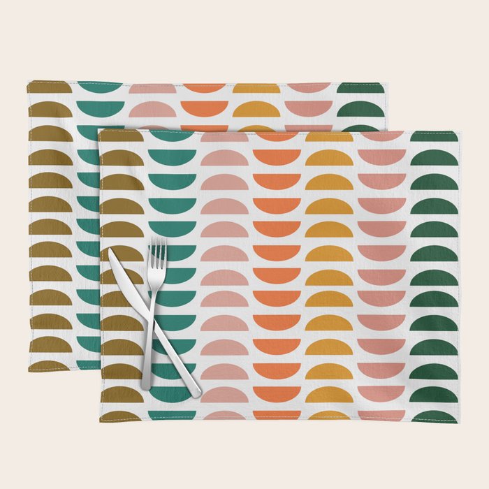 Retro 70s Geometrics Placemat Gallery Image 1
