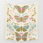 Vintage Butterflies  Wall Tapestry Gallery Image 4