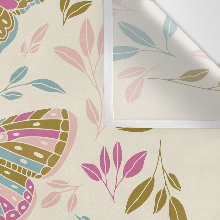 Vintage Butterflies  Wall Tapestry Gallery Image 3