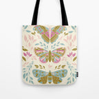Vintage Butterflies  Tote Bag Gallery Image 1