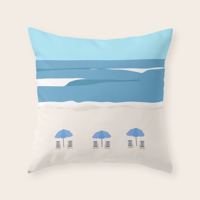 Hilton Head Island Summer Throw Pillow Gallery Image 1