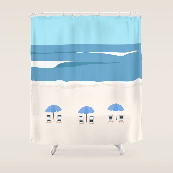 Hilton Head Island Summer Shower Curtain Gallery Image 1