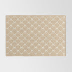 Bows & Ribbons Pattern XLV Neutral Beige Rug Gallery Image 2