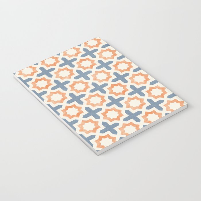 river stars - tangerine and blue Notebook Gallery Image 3