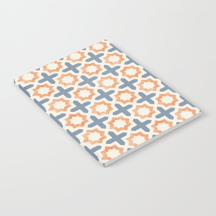 river stars - tangerine and blue Notebook Gallery Image 1