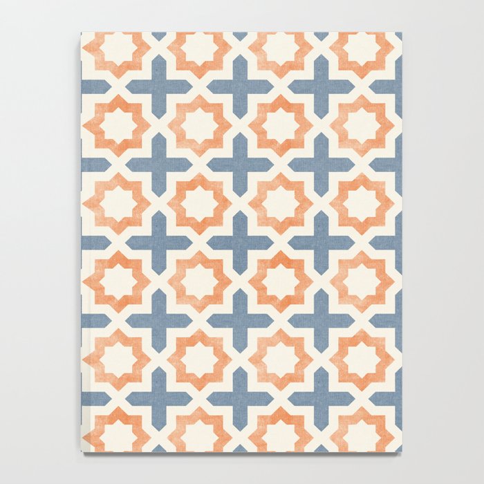 river stars - tangerine and blue Notebook Gallery Image 4