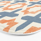 river stars - tangerine and blue Bath Mat Gallery Image 3
