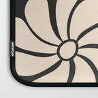 Black and White Retro Super Bloom - 70's vibe  Laptop Sleeve Gallery Image 3