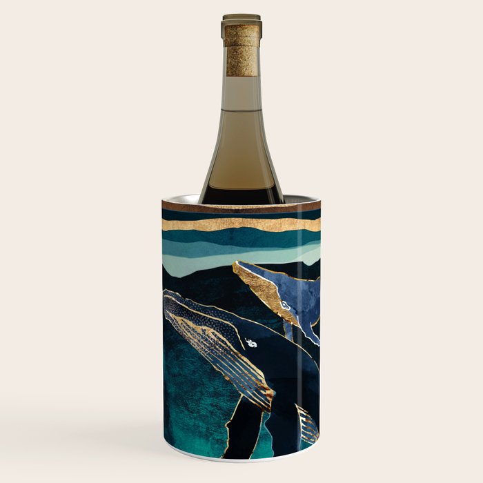 Moonlit Whales Wine Chiller Gallery Image 1
