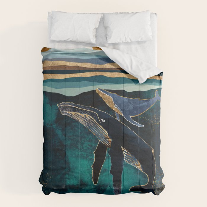 Moonlit Whales Comforter Gallery Image 6