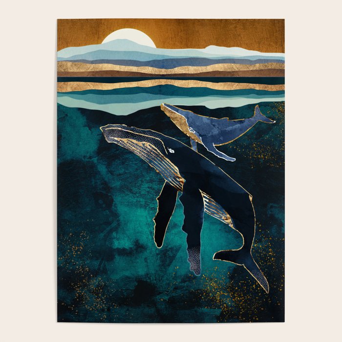 Moonlit Whales Poster Gallery Image 4