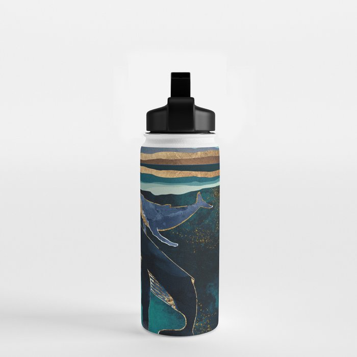Moonlit Whales Water Bottle Gallery Image 2
