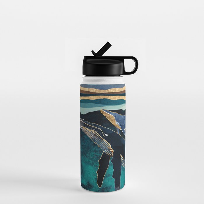Moonlit Whales Water Bottle Gallery Image 1