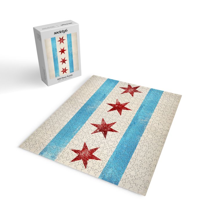 Chicago Flag Jigsaw Puzzle Gallery Image 2
