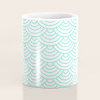 Seafoam Blue Japanese wave pattern Coffee Mug Gallery Image 4