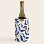 Watercolor berries and branches - indigo and beige Wine Chiller Gallery Image 2