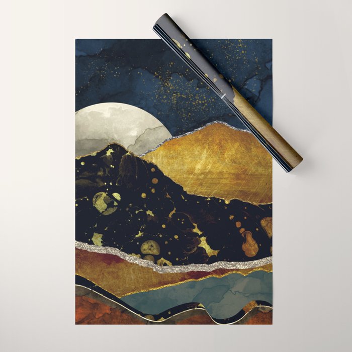 Bronze Night Wrapping Paper Gallery Image 1