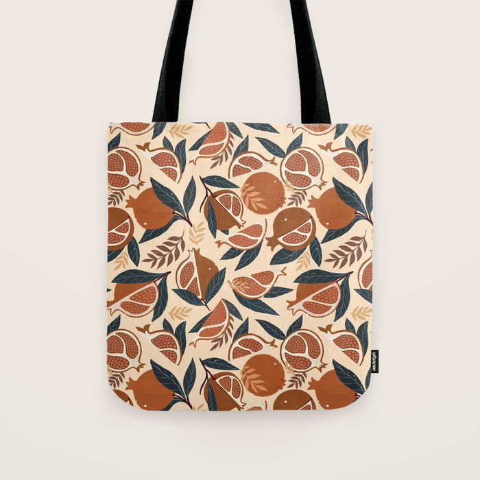Pomegranate - Terracotta Tote Bag Gallery Image 1