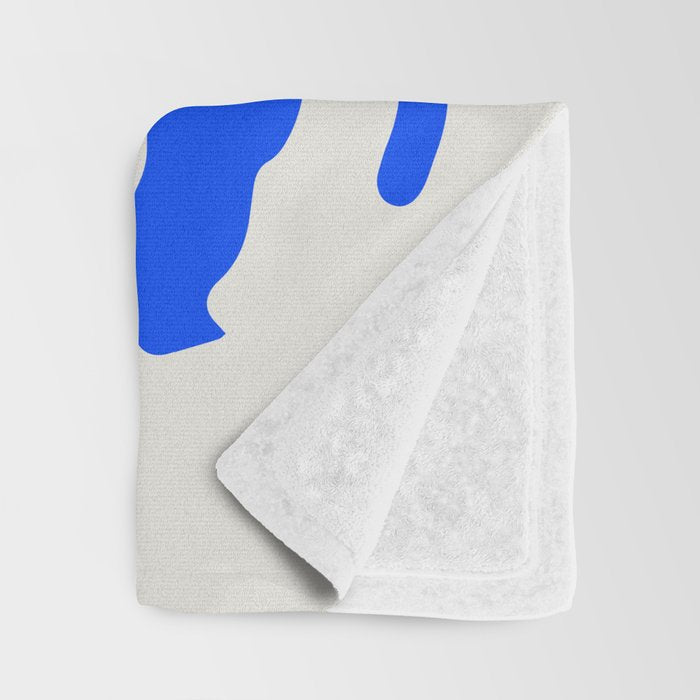 Wild Ferns: Ultramarine Blue Edition Throw Blanket Gallery Image 3