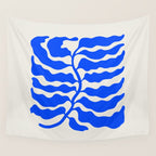 Wild Ferns: Ultramarine Blue Edition Wall Tapestry Gallery Image 4