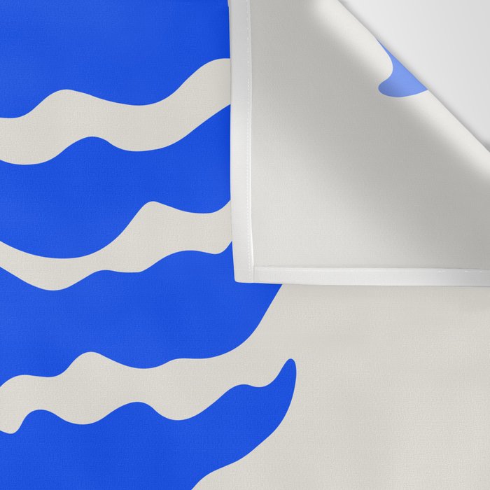 Wild Ferns: Ultramarine Blue Edition Wall Tapestry Gallery Image 3