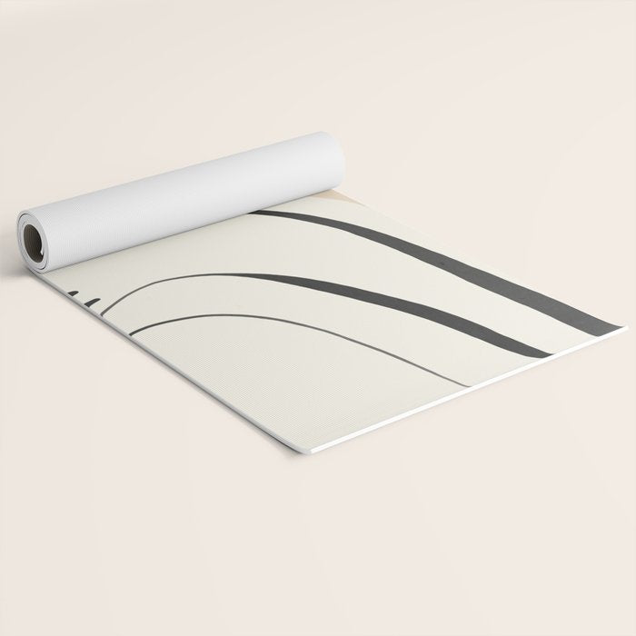 Lady Portrait Abstract Minimal  Line Art 3 Yoga Mat Gallery Image 2