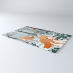 Fox Snow Walk, Animals Wildlife Winter, New Years Christmas Forest Wildlife Painting Rug Gallery Image 3